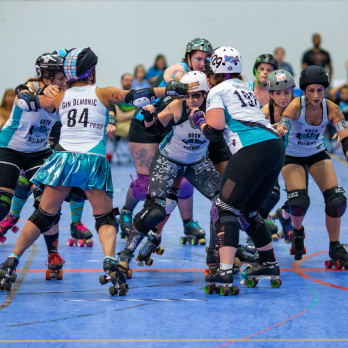 Women's roller derby.